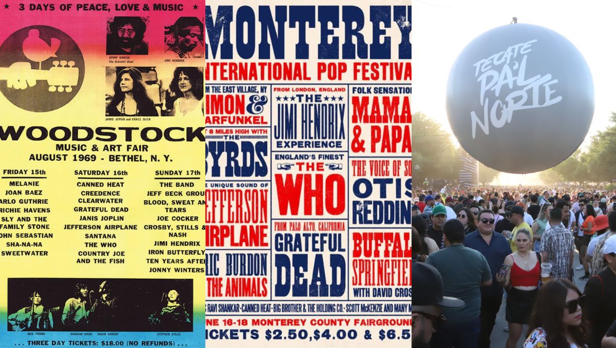 Monterey, en California, abrió el camino de los festivales, mientras Woodstock los convirtió en una leyenda. Especial y Leonel Rocha