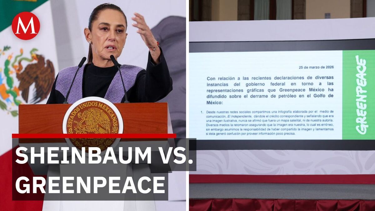 Sheinbaum acusa a Greenpeace de difundir información falsa
