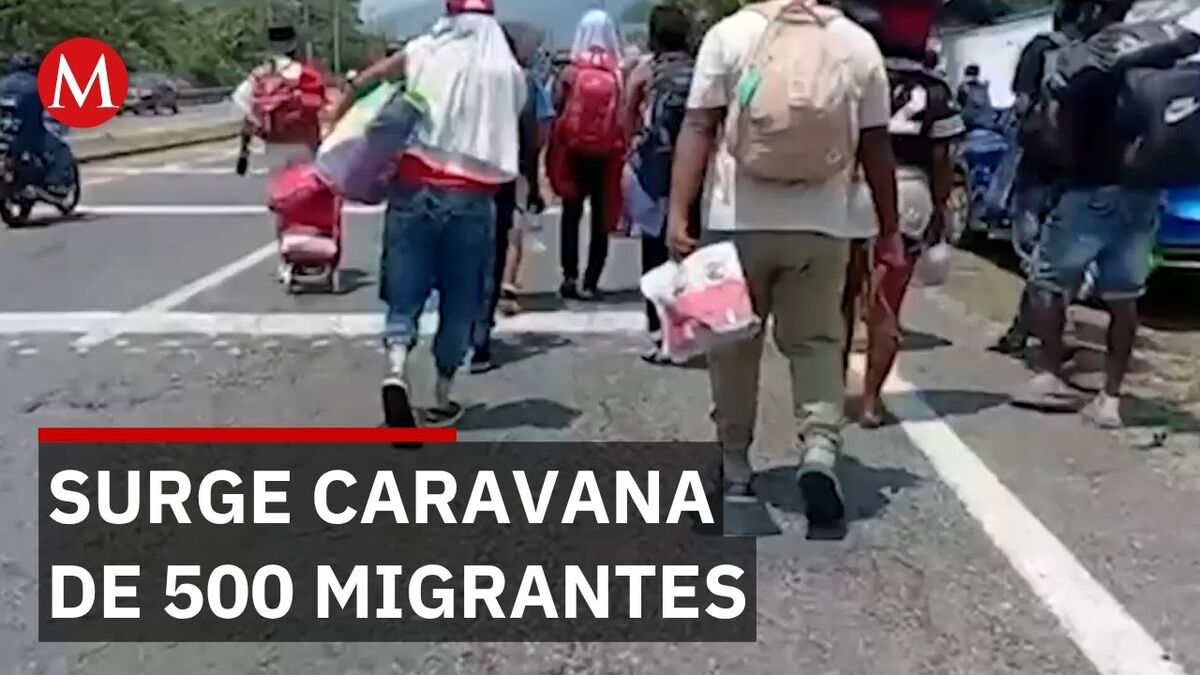 Surge caravana 'Génesis 2026' con 500 migrantes en Chiapas