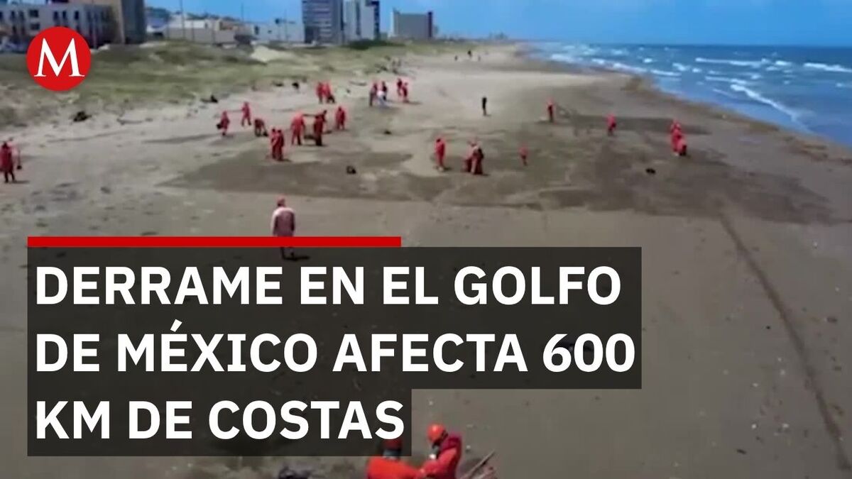 El chapapote invade Miramar y Tuxpan: La mancha de petróleo ya recorrió 600 kilómetros de costa