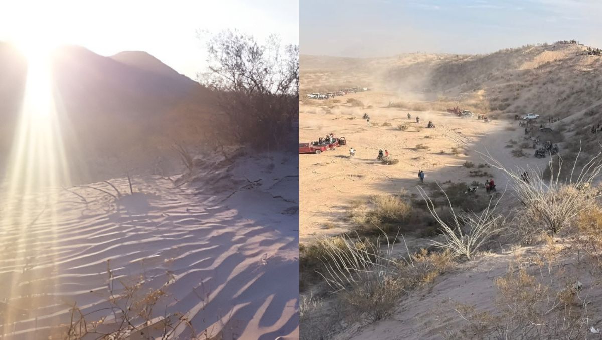 Las familias sampetrinas o turistas recorren o acampan en las enormes montañas de arena. | Especial