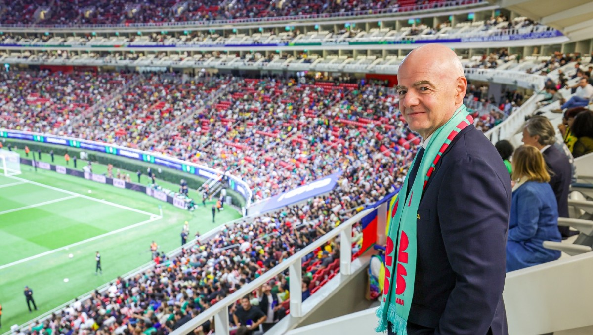 Gianni Infantino estuvo presente en el estadio Guadalajara (Cortesía GDL2026)