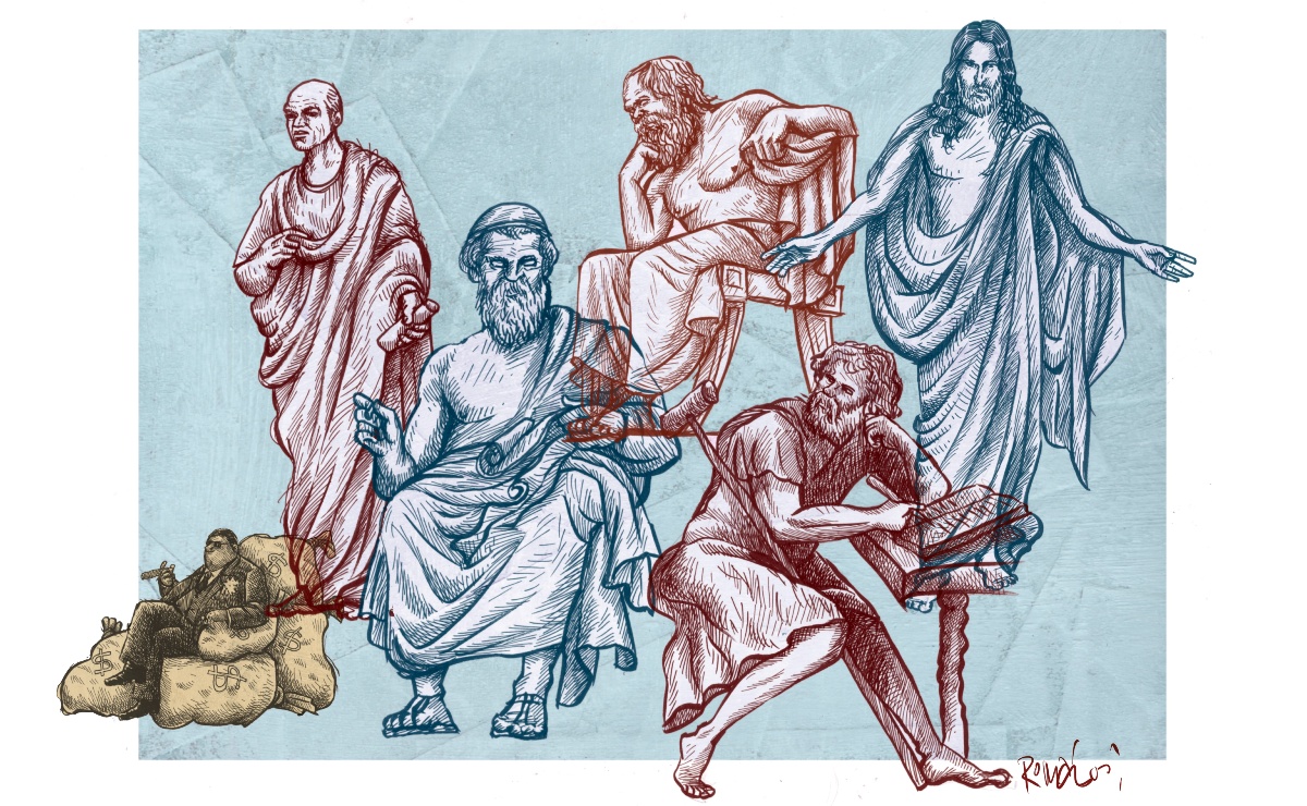 “Quienes hostigan a los migrantes y a los desamparados traicionan la tradición y atacan el corazón de nuestras raíces”. (Ilustración: Román)