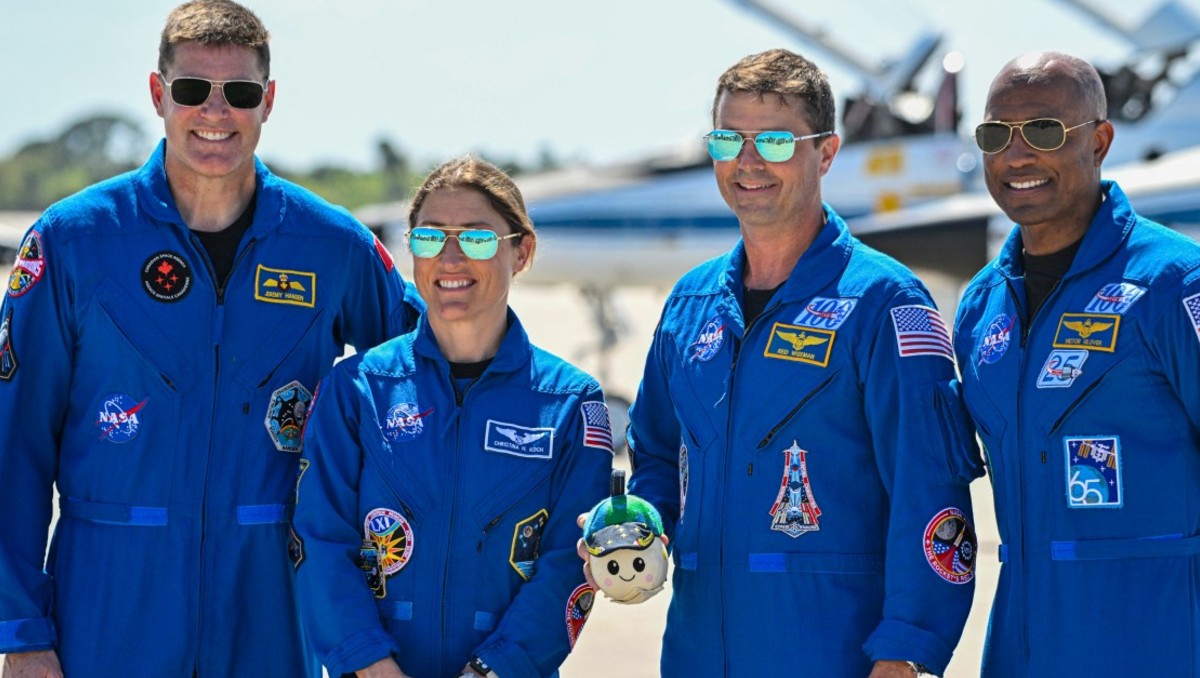 La tripulación de la misión a la Luna. | AFP