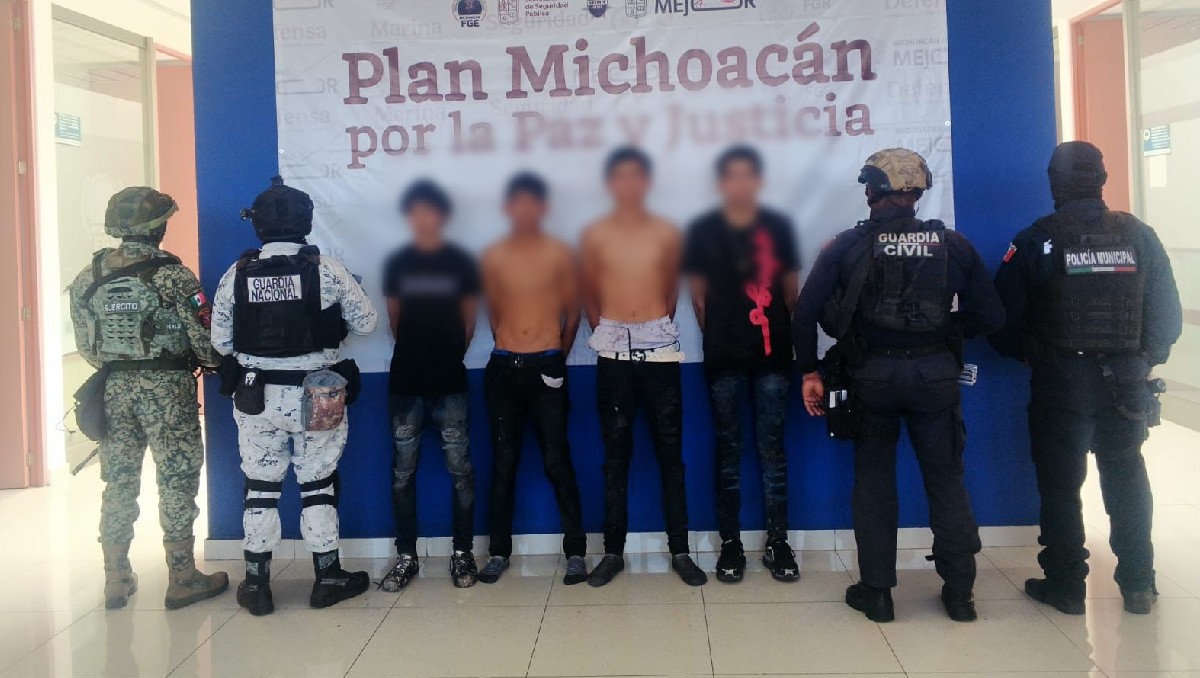 Autoridades desmantelan narcocampamento y detienen a cuatro personas en Zamora, Michoacán