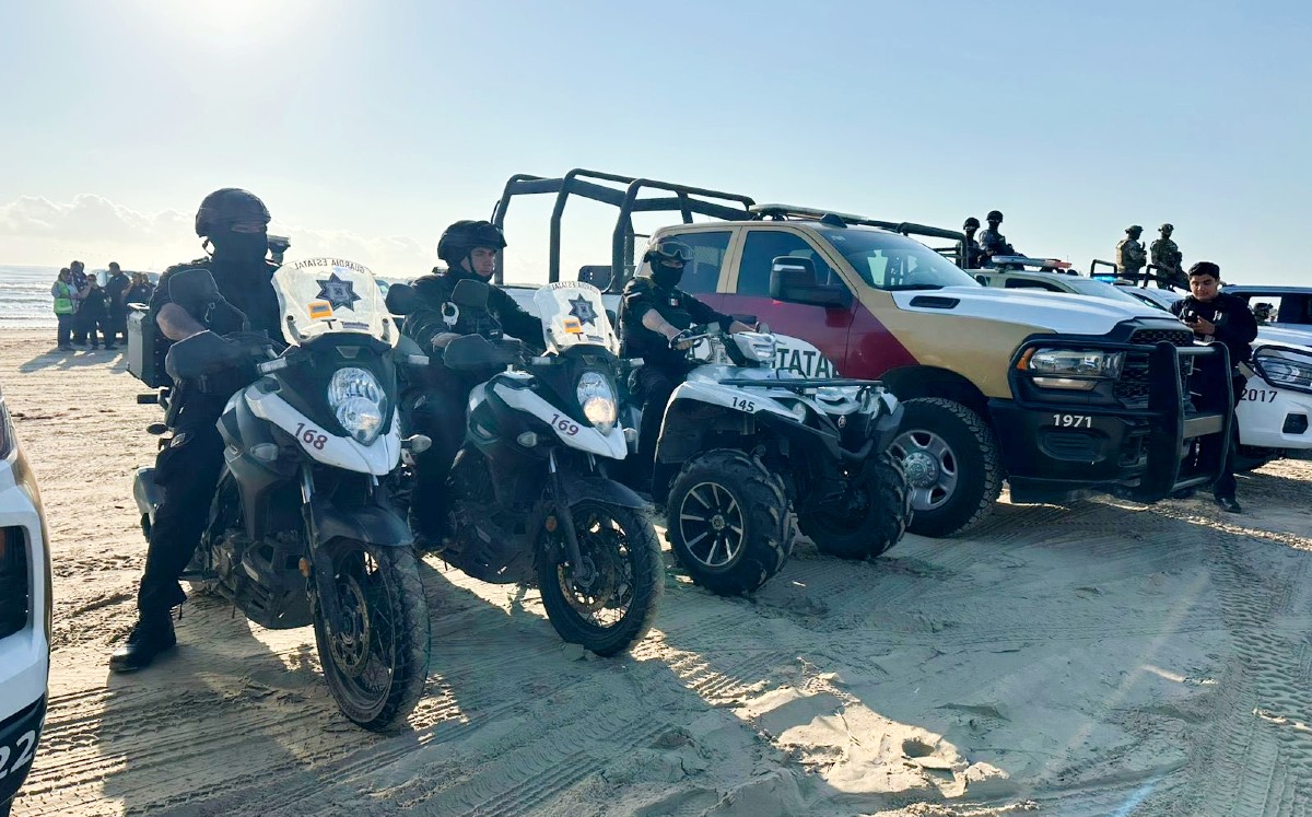 Operativo especial de seguridad en Playa Tesoro por Semana Santa 2026