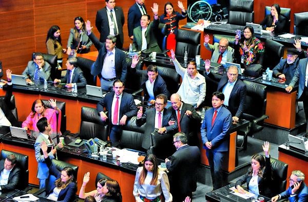 El pleno del Senado palomeó el proyecto, con 87 votos a favor y 41 en contra. Cuartoscuro