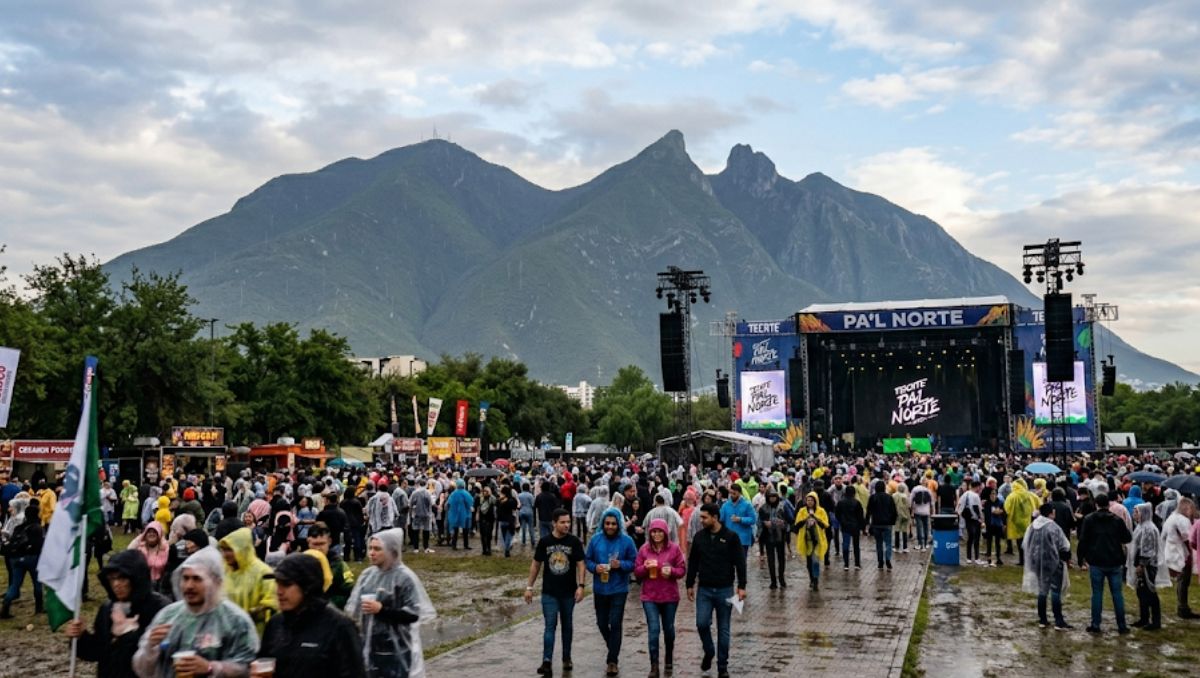 Regios desafiarán al clima este sábado de Tecate Pa'l Norte 2026 | Imagen generada por Gemini