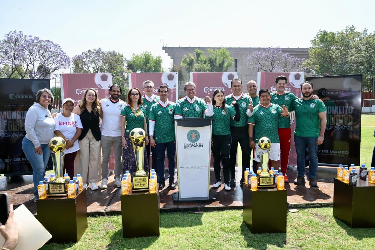 Ricardo Monreal afirmó que el Mundialito busca replicar el carácter popular y social del futbol. | Cámara de Diputados