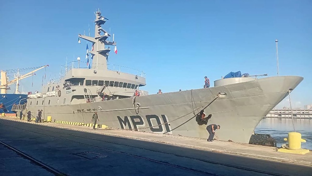 La Secretaría de Marina trasladó el apoyo a través del buque de Apoyo Logístico 'Huasteco' | @SRE_mx