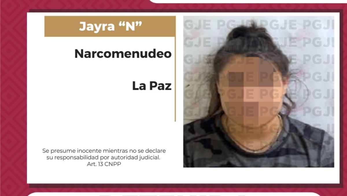 La detenida y lo asegurado fueron puestos a disposición de la agente del Ministerio Público. | Especial