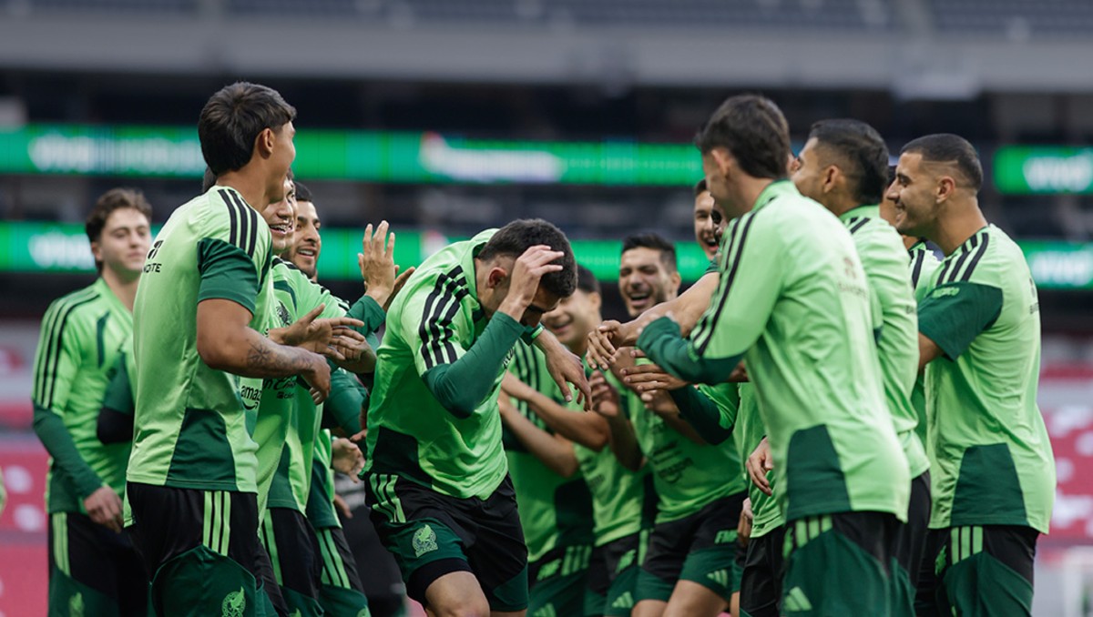 Entrenamiento prepartido antes del duelo de México contra Portugal. | FOTO: Selección Nacional de México