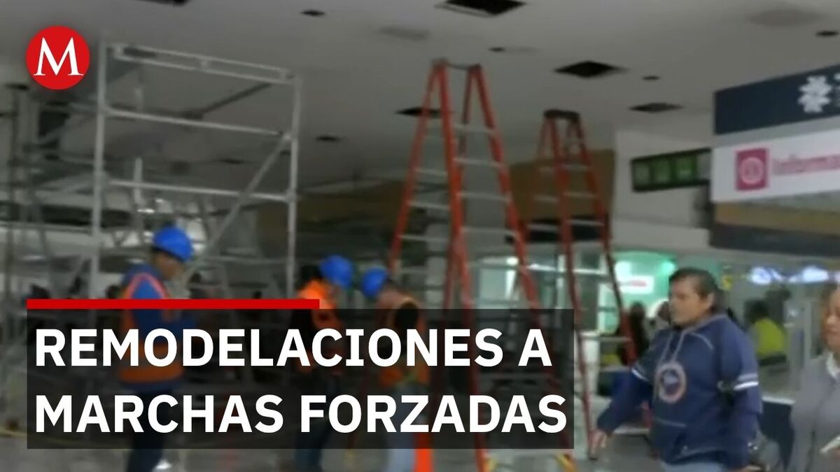 Terminal 1 del AICM en obras y saturada por el México vs Portugal