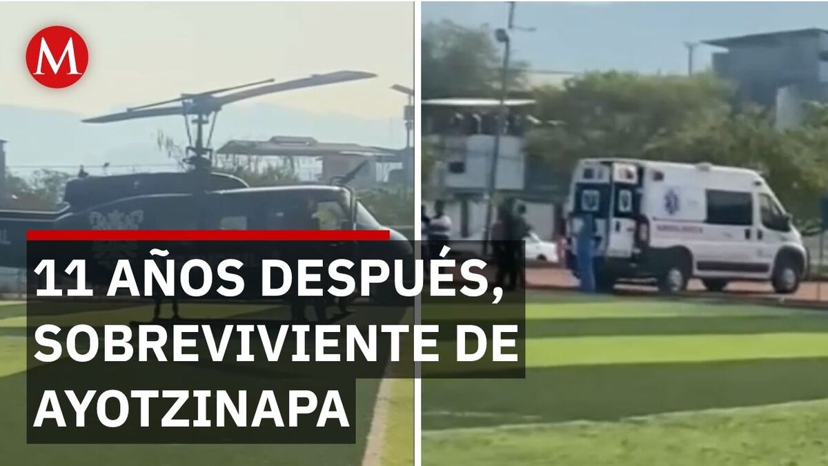 Trasladan de urgencia al normalista Aldo Gutiérrez en helicóptero
