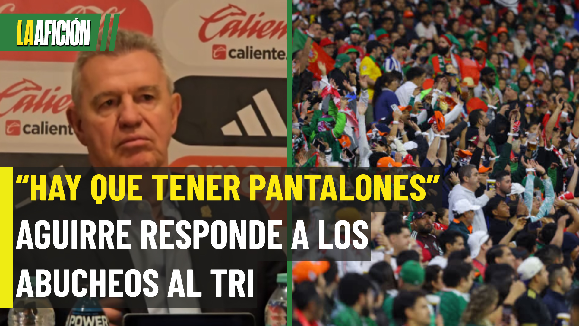 Aguirre no se guarda nada tras abucheos al Tri