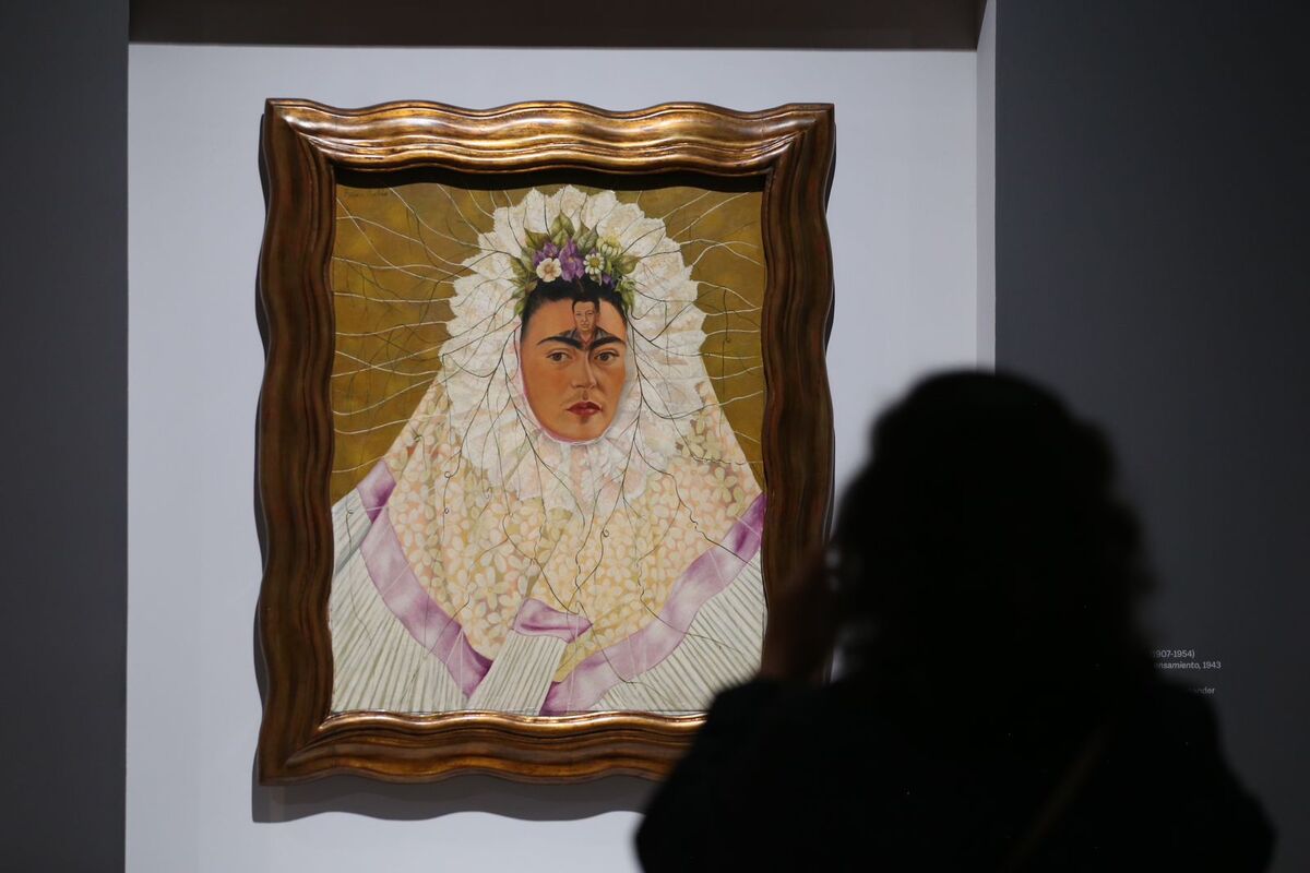 ‘Diego en mi pensamiento’, 1943, Frida Kahlo. La pintura se exhibe actualmente en el Museo de Arte Moderno de México. (Foto: Ariana Pérez)