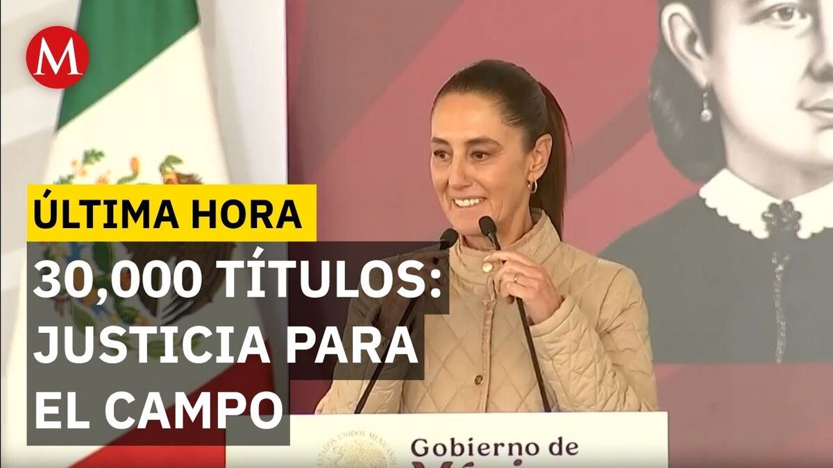 Entrega de títulos agrarios: "Las mujeres no somos de nadie", afirma Sheinbaum