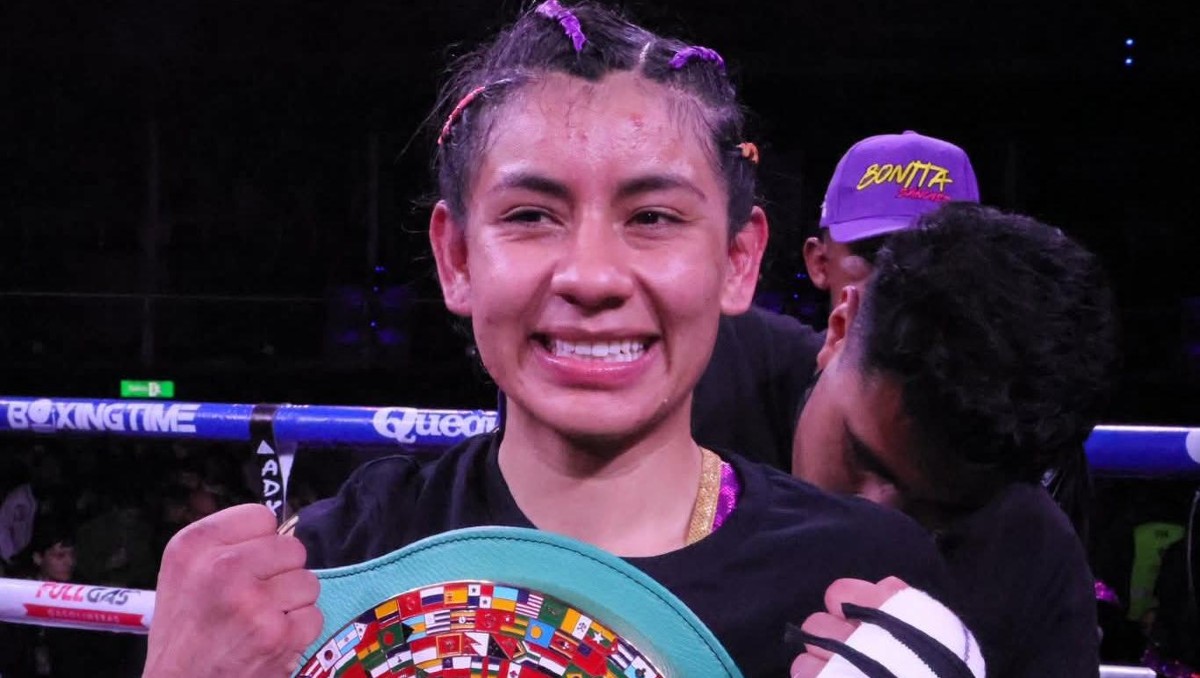 Gabriela 'la Bonita' Sánchez es campeona mundial interina del CMB (Cortesía)