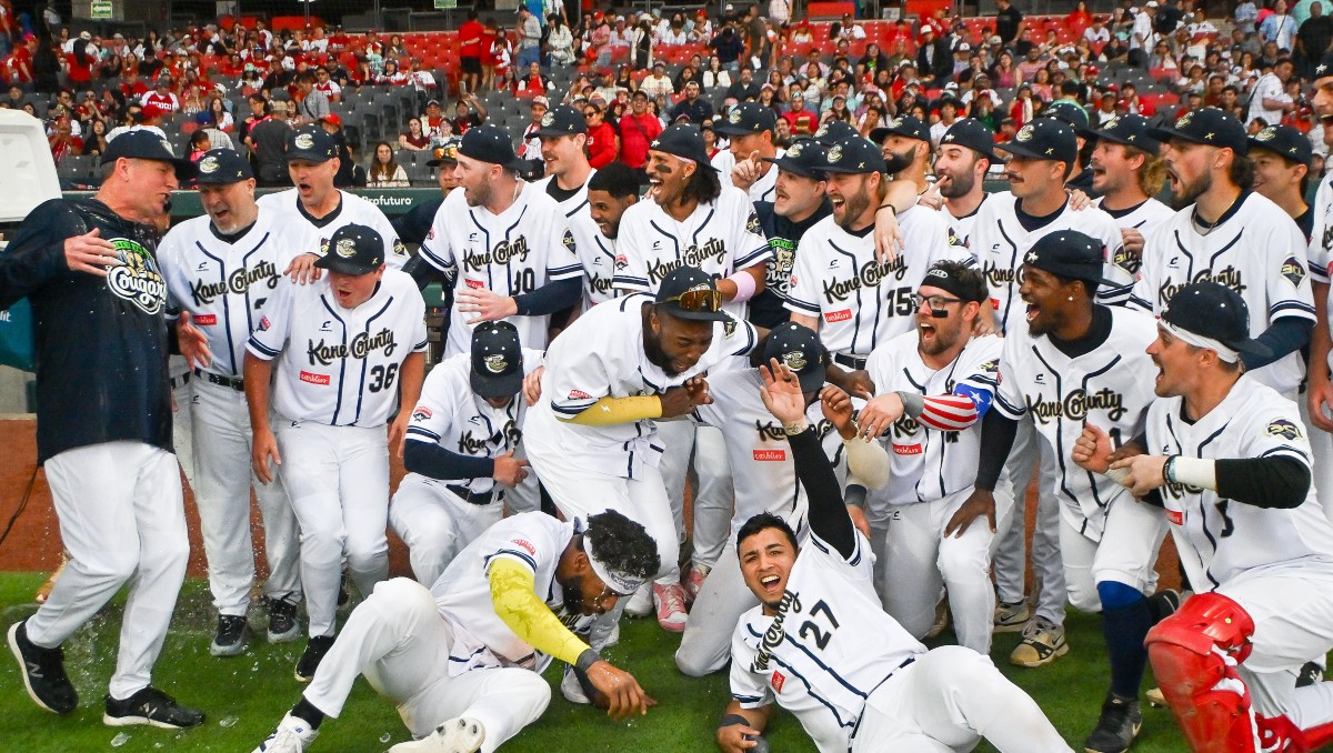 Kane County Cougars vencen a Diablos Rojos en la final de la Baseball Champions League 2026 (Enrique Gutiérrez)