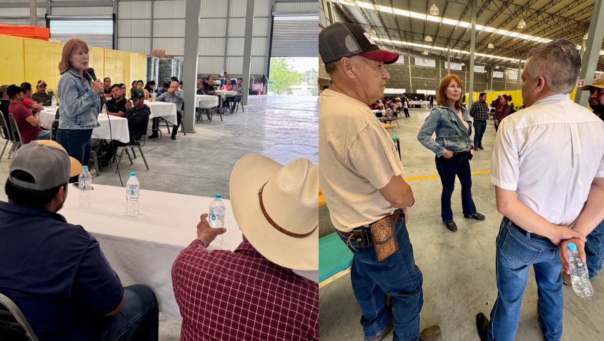 Al término de la asamblea, la consejera convivió con las y los habitantes del ejido | Especial