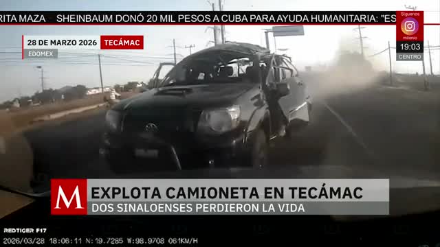 Captan explosión de una camioneta en Tecámac, hay 2 muertos | Jaime Núñez, 30 de marzo de 2026