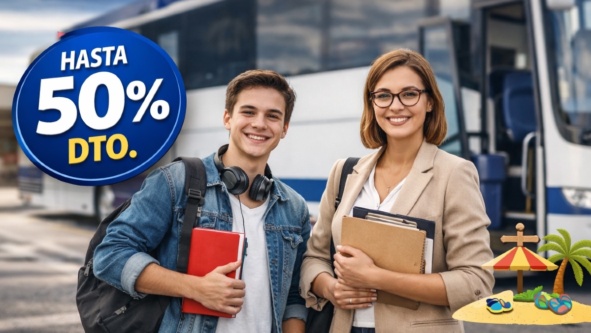 Descuento en autobuses Semana Santa 2026 estudiantes y maestros | ESPECIAL