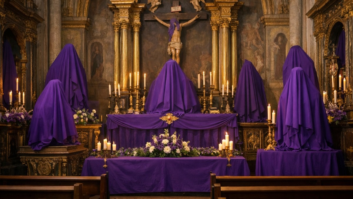 Los santos deben cubrirse en Semana Santa. | MILENIO