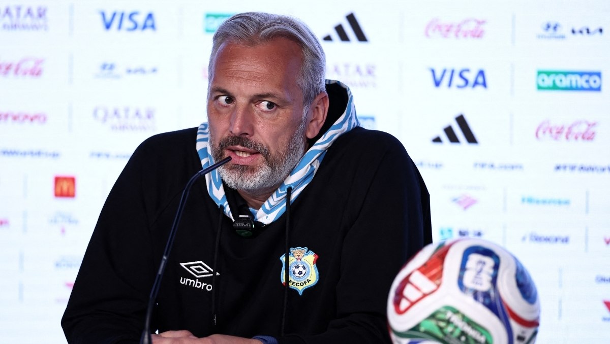 Sébastien Desabre, entrenador del Congo, consciente de lo que se juegan ante Jamaica (AFP)