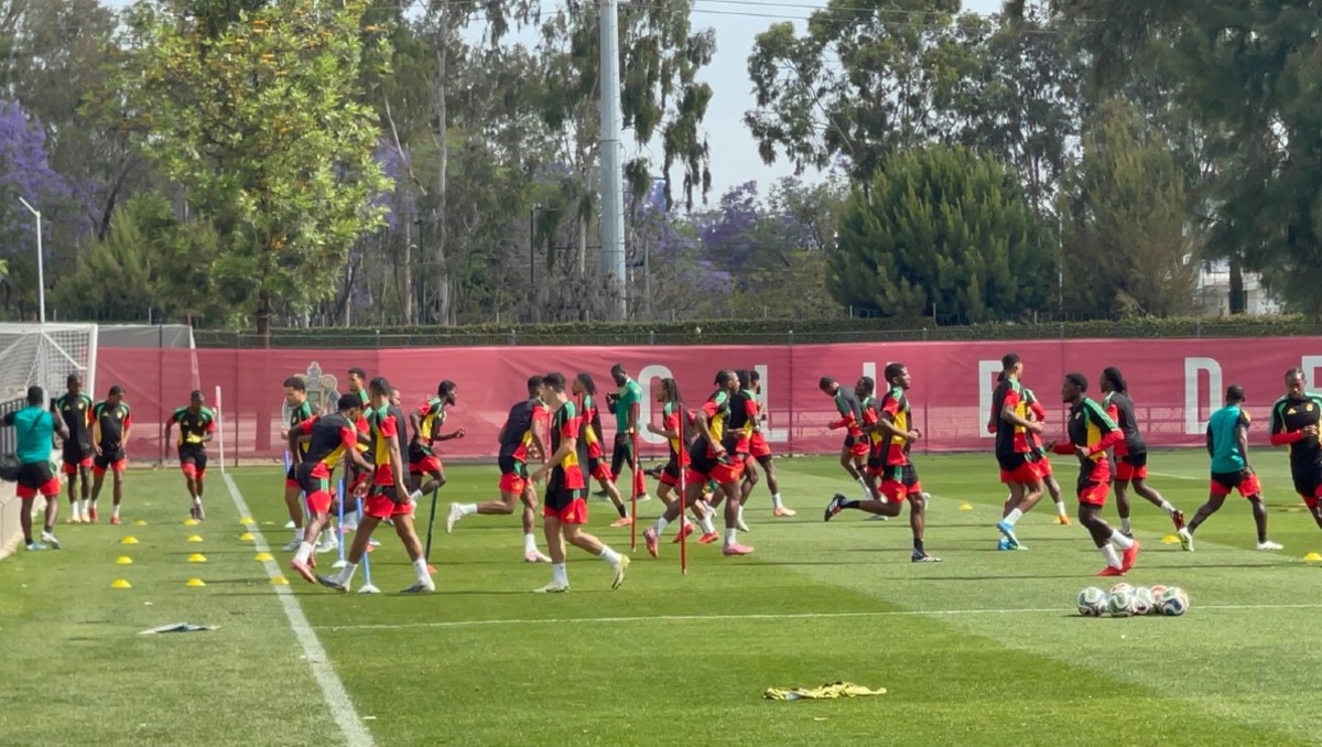 Selección de Jamaica durante entrenamiento previo a partido de repechaje intercontinental (Juan Manuel Figueroa)