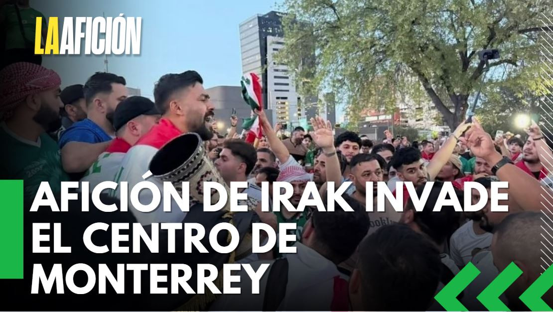 La afición de Irak toma el centro de Monterrey en la antesala de la Final del repechaje