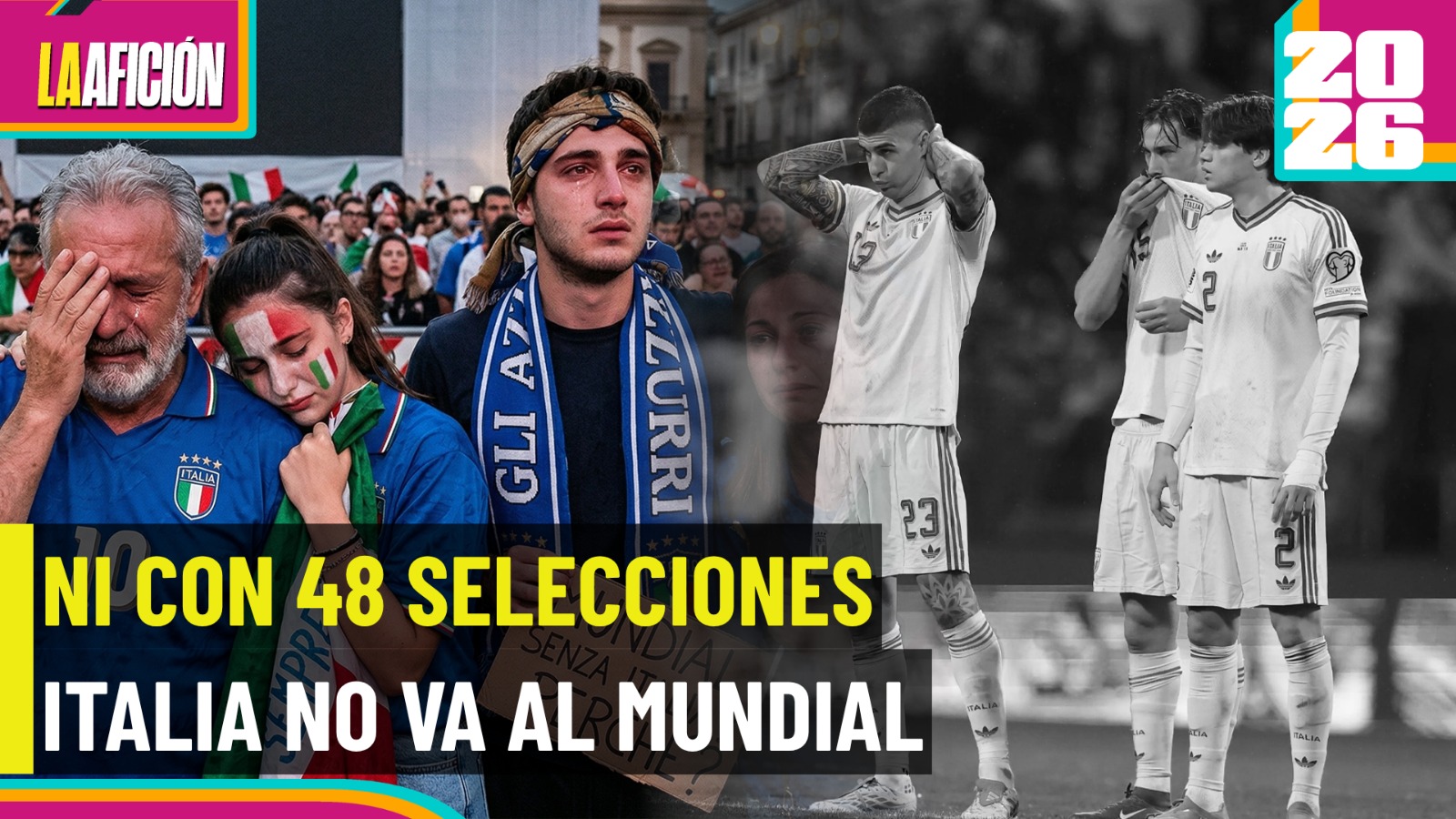 ¡Increíble! Italia se queda fuera del Mundial por tercera vez seguida