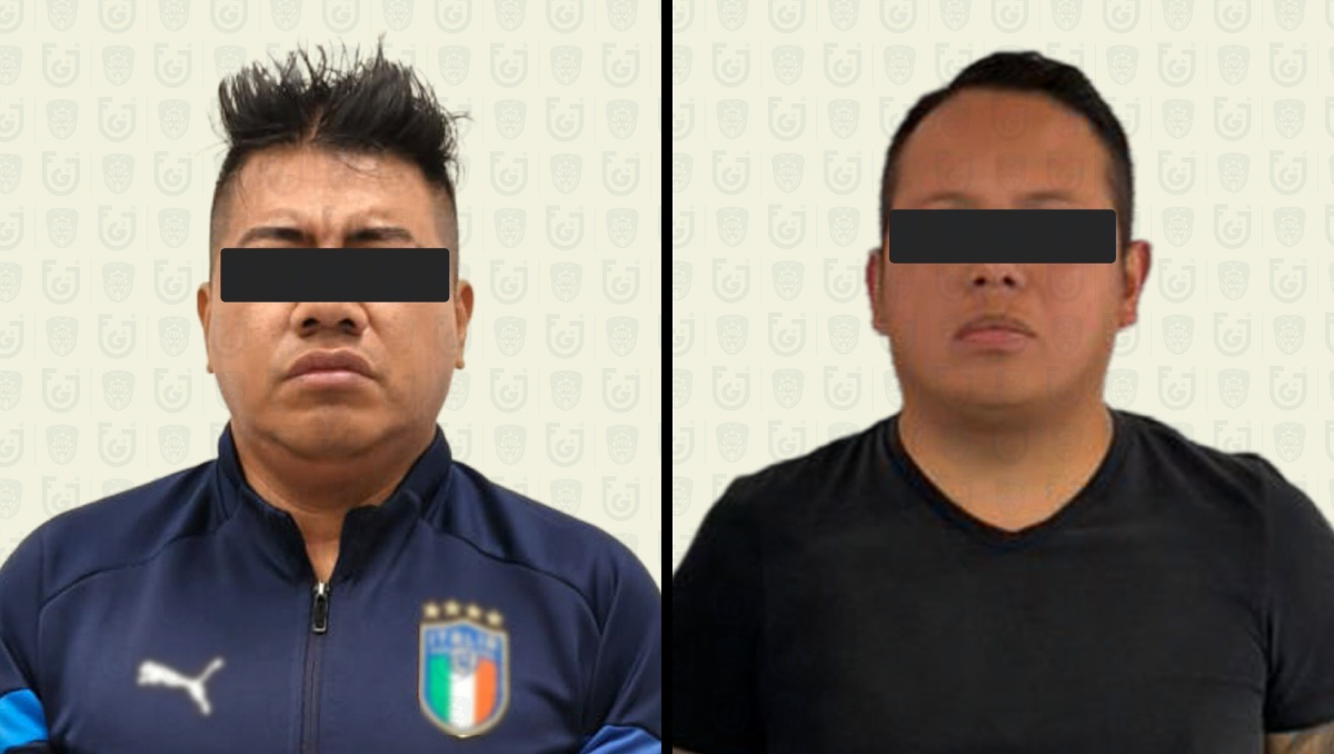 Misael 'N' y David 'N', presuntos miembros de Los Faraones detenidos recientemente | FGJ CdMx