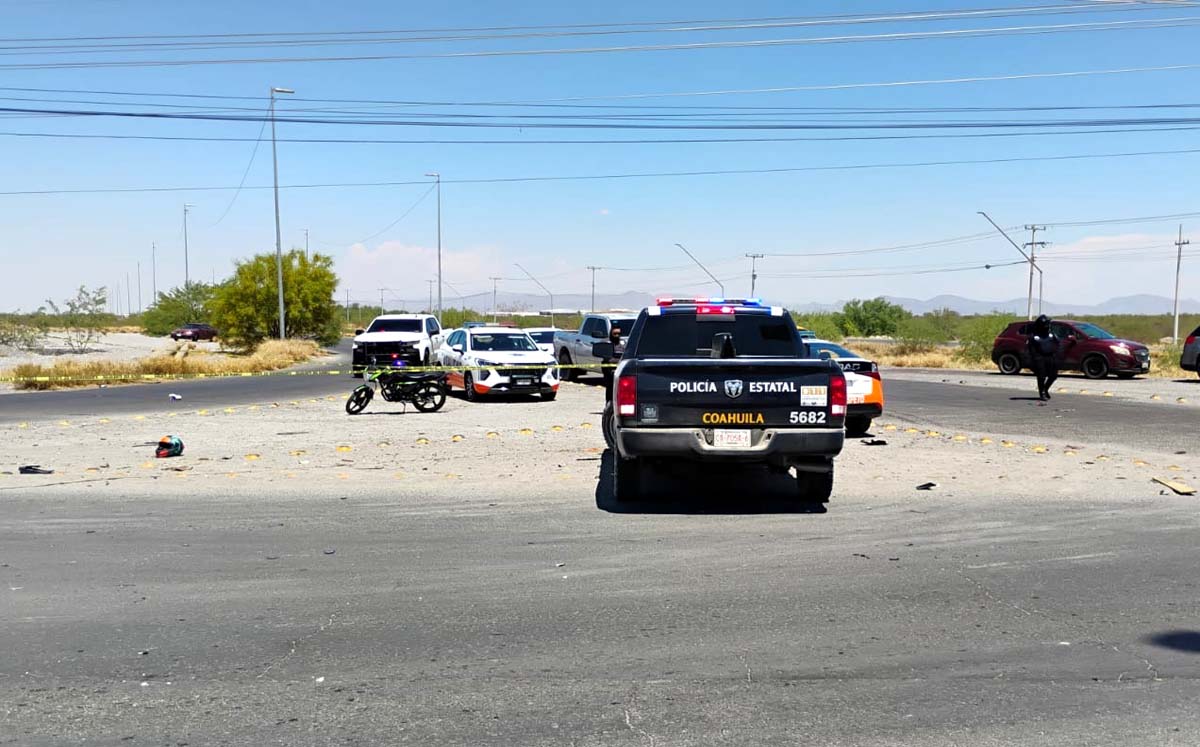Muere motociclista tras choque con camioneta en Matamoros. | Foto: Especial