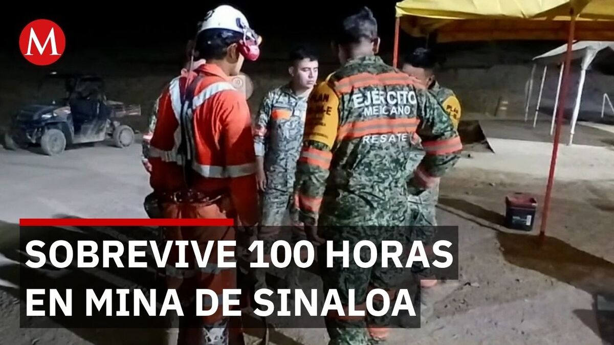 Rescatan a José Alejandro Cástulo tras 100 horas atrapado en mina Santa Fe en Sinaloa