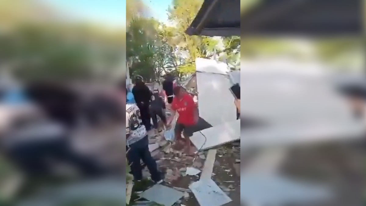 Algunas estructuras se derrumbaron tras el terremoto. (Foto: @Zahidecex)