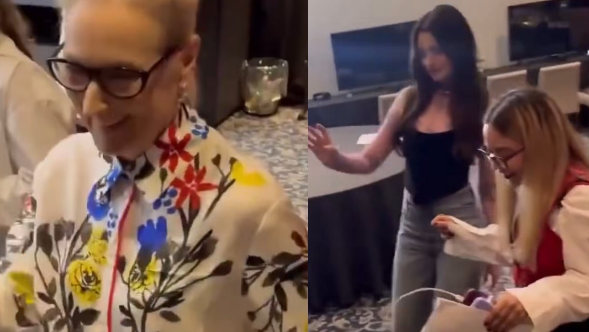 Anne Hathaway y Meryl Streep bailan 'Cómo te voy a olvidar', de Los Ángeles Azules en su visita a la CdMx