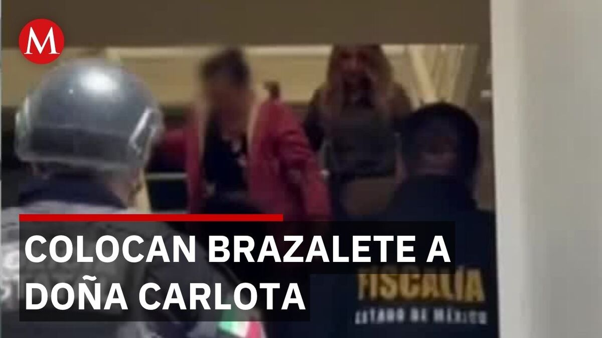 Colocan brazalete a Doña Carlota tras aprobar su arraigo domiciliario