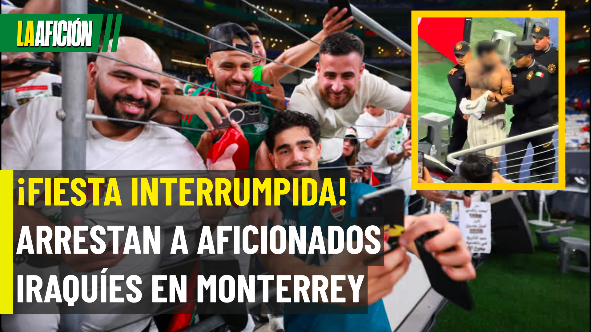 Del festejo al caos: aficionados detenidos en el Gigante de Acero