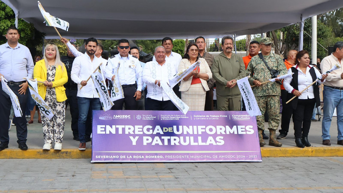 Fortalecen la seguridad en Amozoc con entrega de equipos a personal de la SSC | Especial