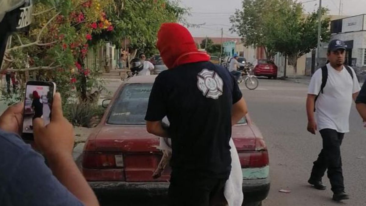 Los habitantes de la vivienda lograron salir del interior a tiempo y lograron protegerse en un lugar seguro. | Especial