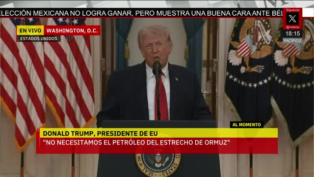 No necesitamos el petróleo del estrecho de Ormuz: Trump | Jaime Núñez, 1 de abril de 2026