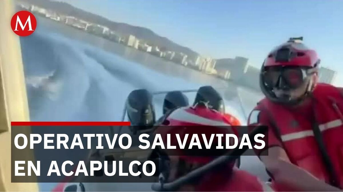 Operativo salvavidas en playas de Acapulco