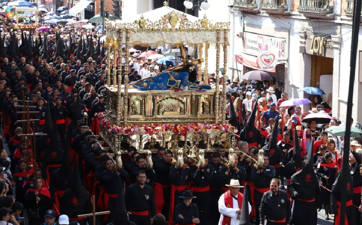 Señor de las Maravillas durante la Procesión del Viernes Santo en Puebla | Melanie Torres