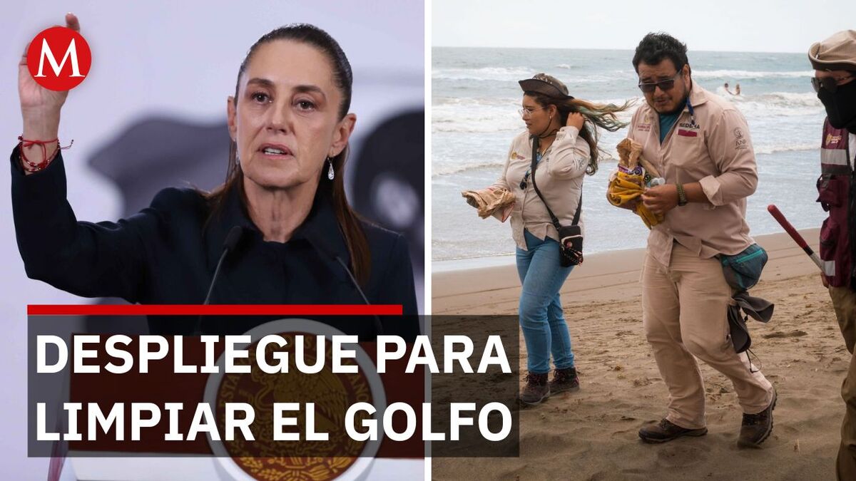 Sheinbaum detalla plan contra derrame en el Golfo
