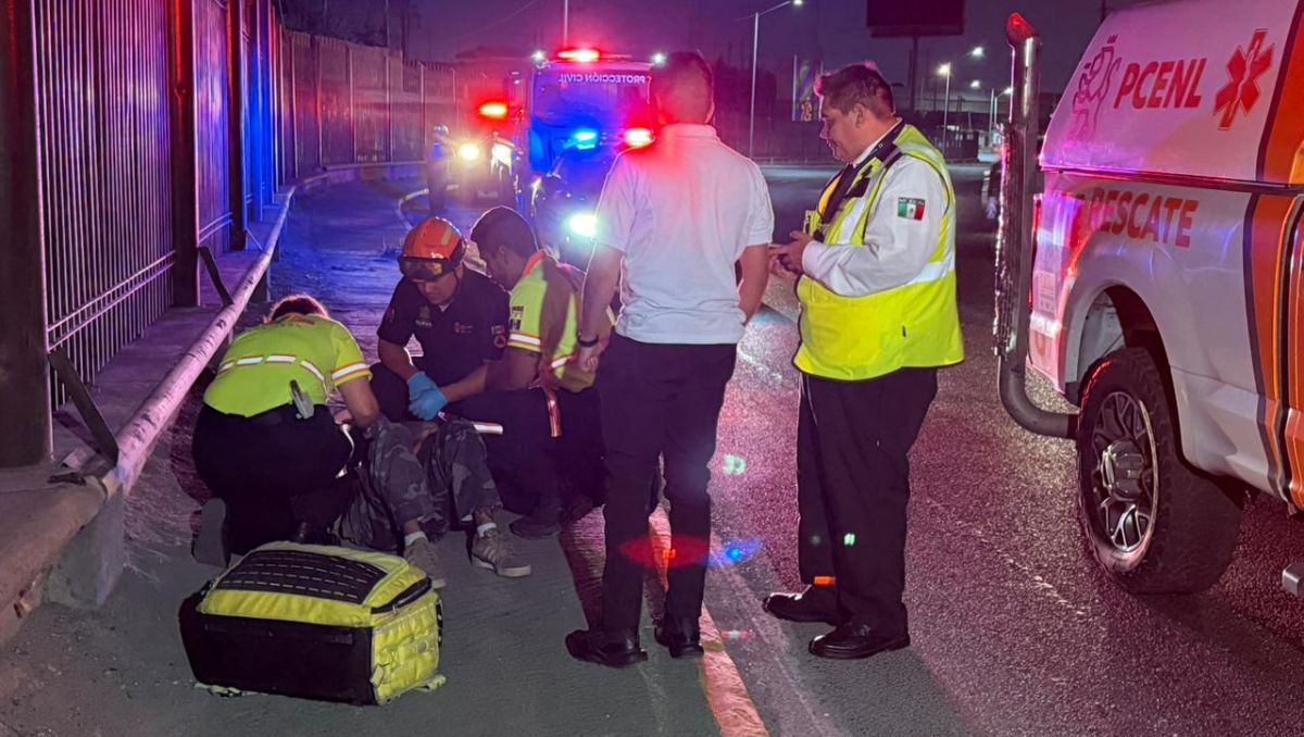 El accidente se registró a la altura del Parque Fundidora | Fernanda Pérez