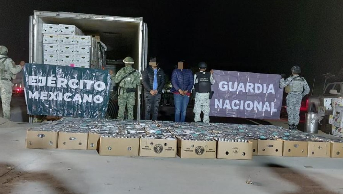 Elementos de la Guardia Nacional se percataron del cargamento. | Especial