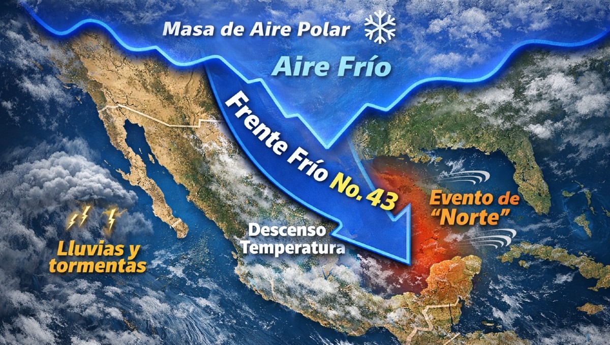 Frente frío número 43 ingresará a México durante Semana Santa | IA Discover Milenio