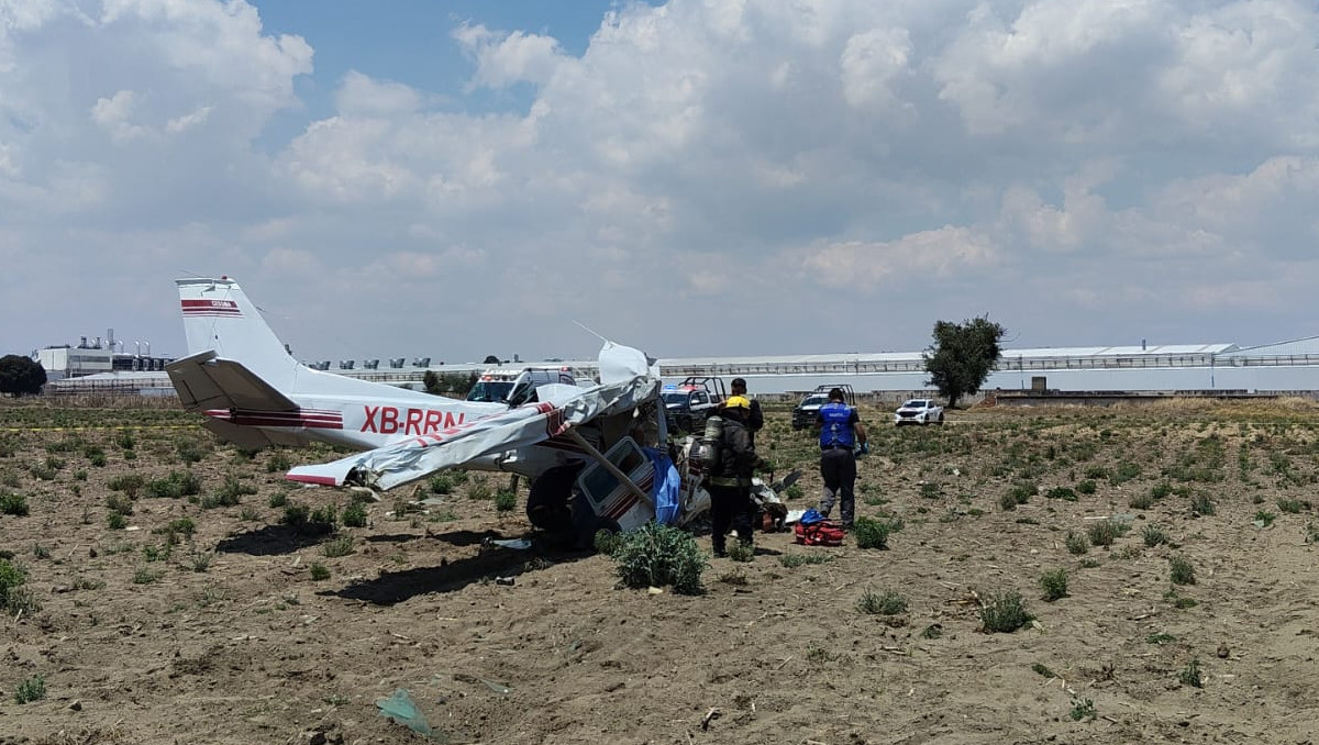 Reportan caída de avioneta en Huejotzingo | Especial