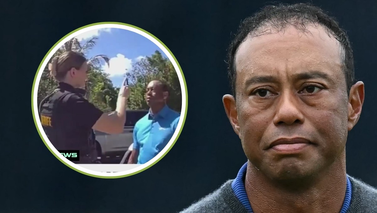 Revelan video de la detención de Tiger Woods tras su accidente de tránsito (AFP / Captura de pantalla CNN)