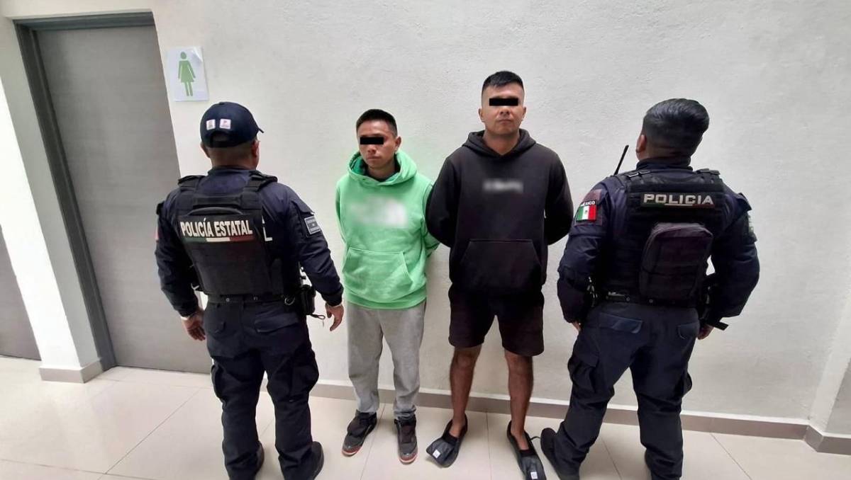 En Ayapango. detienen a Anthony 'N' e Isaac 'N' por presunta extorsión. | Especial